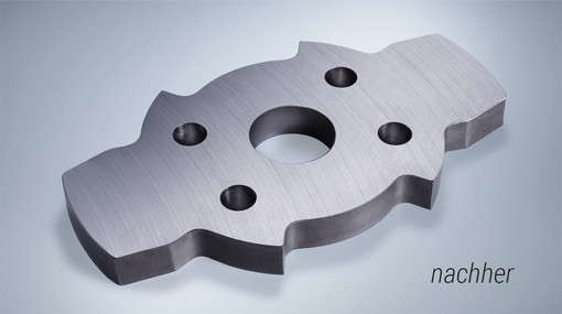 Geschliffenes Brennschneidteil