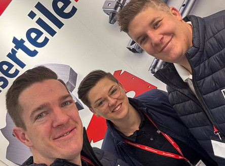 Messeteam M. Sanzenbacher, L. Bohn und B. Bauer