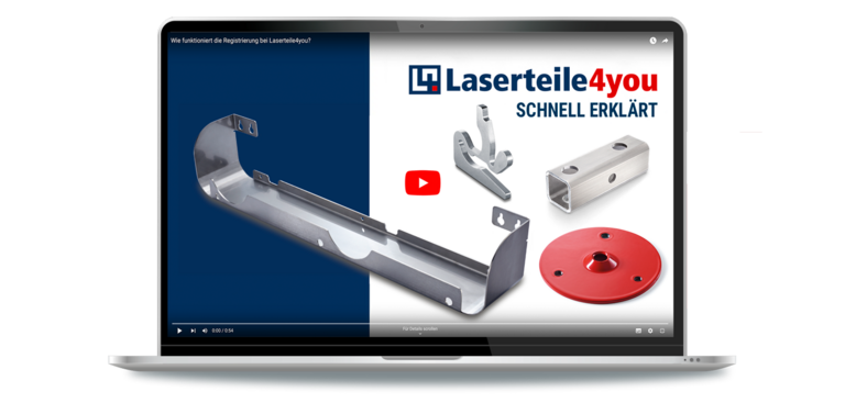 Laptop mit Tutorial-Video