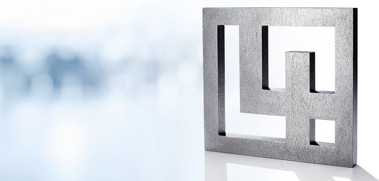 Laserteile4you Logo als Brennzuschnitt