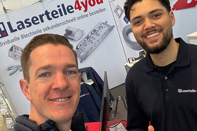 Laserteile4you Messeteam am Stand 