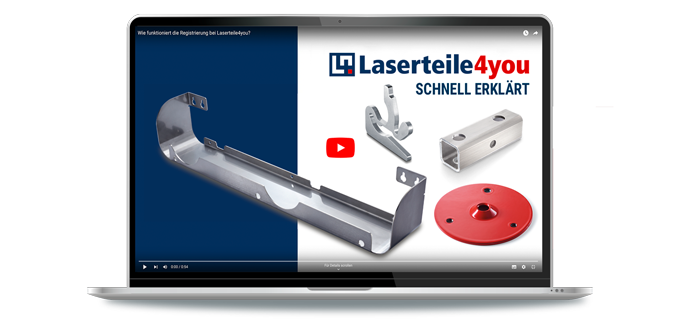 Laptop mit Tutorial-Video